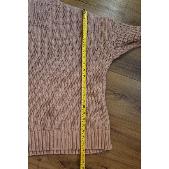 Aerie Taupe Chunky Knit Mock Neck Oversized Sweater Women Small | Fall | Winter - Picture 6 of 6
